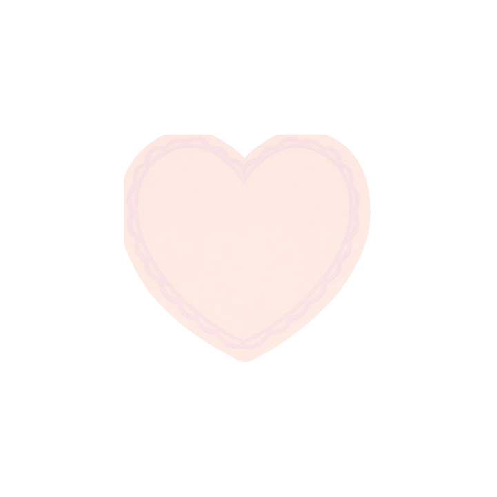 Pastel Heart Shaped Napkins