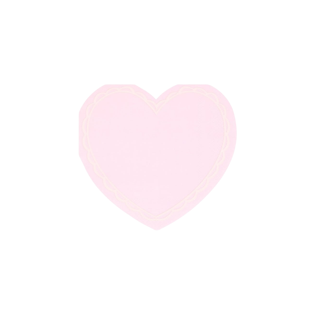 Pastel Heart Shaped Napkins