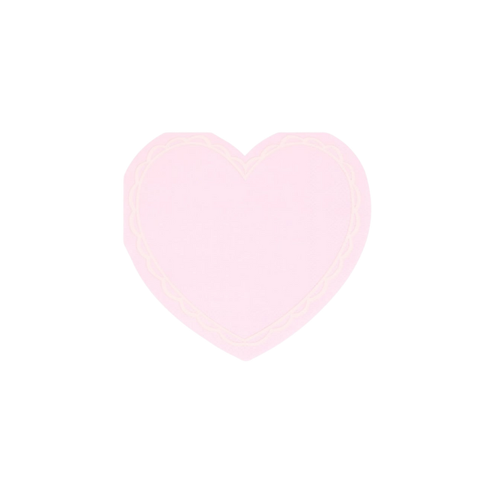 Pastel Heart Shaped Napkins
