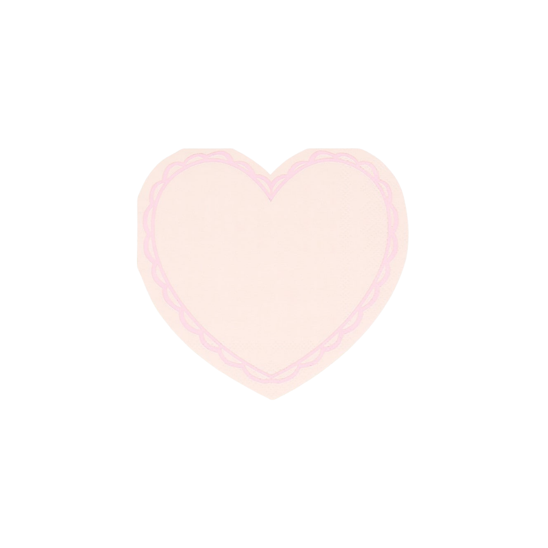 Pastel Heart Shaped Napkins
