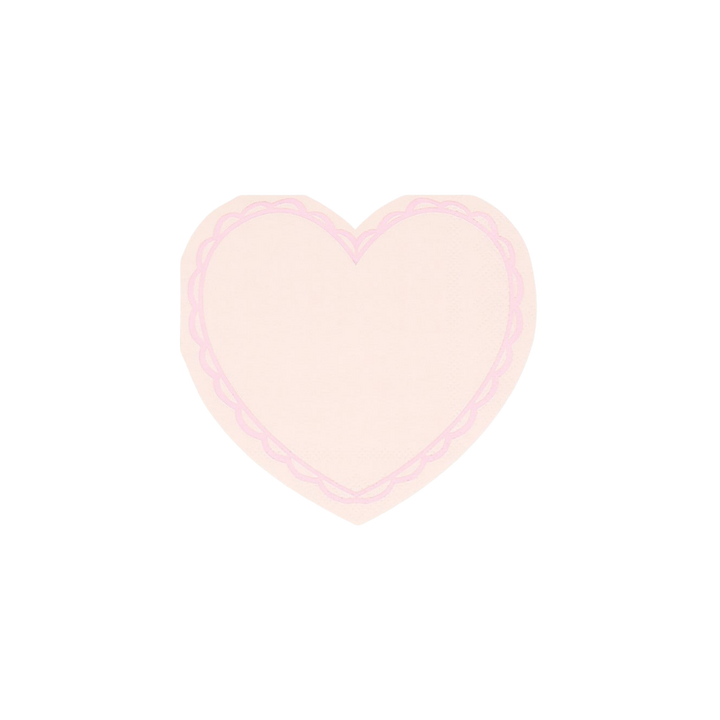 Pastel Heart Shaped Napkins