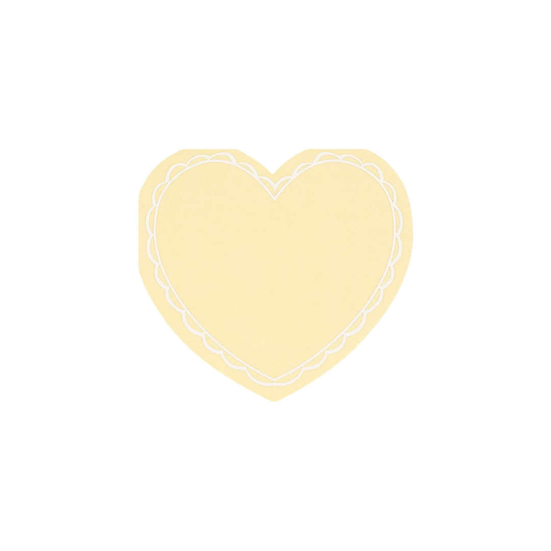 Pastel Heart Shaped Napkins
