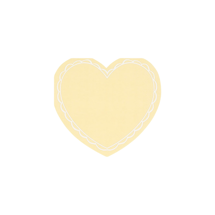 Pastel Heart Shaped Napkins