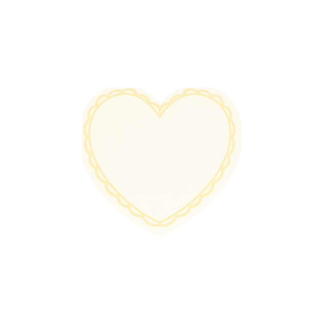Pastel Heart Shaped Napkins