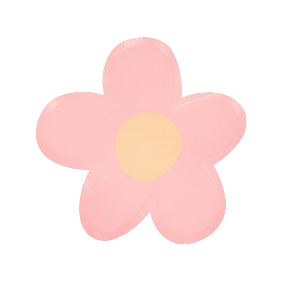 Pastel Daisy Shaped Dinner Plates
