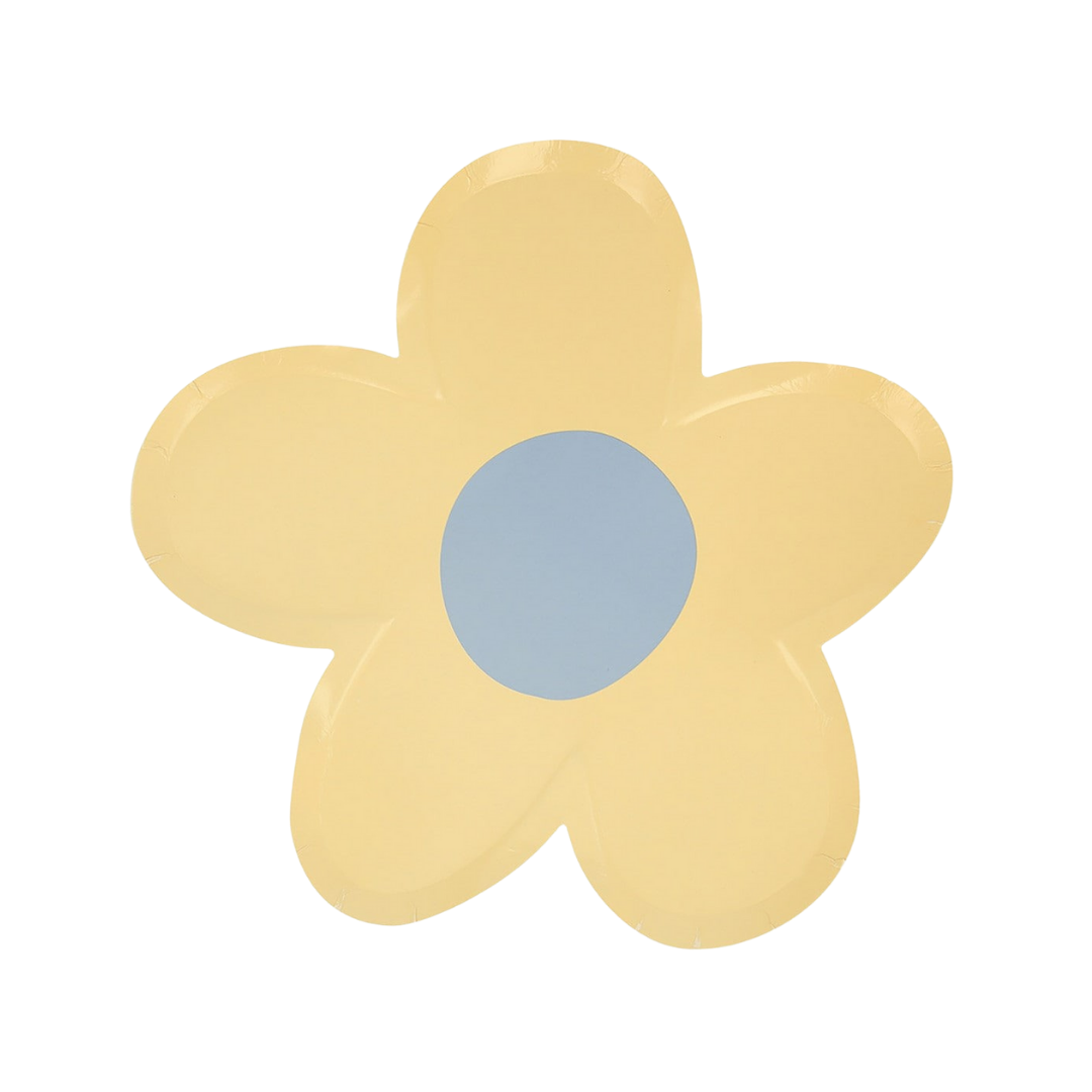 Pastel Daisy Shaped Dinner Plates