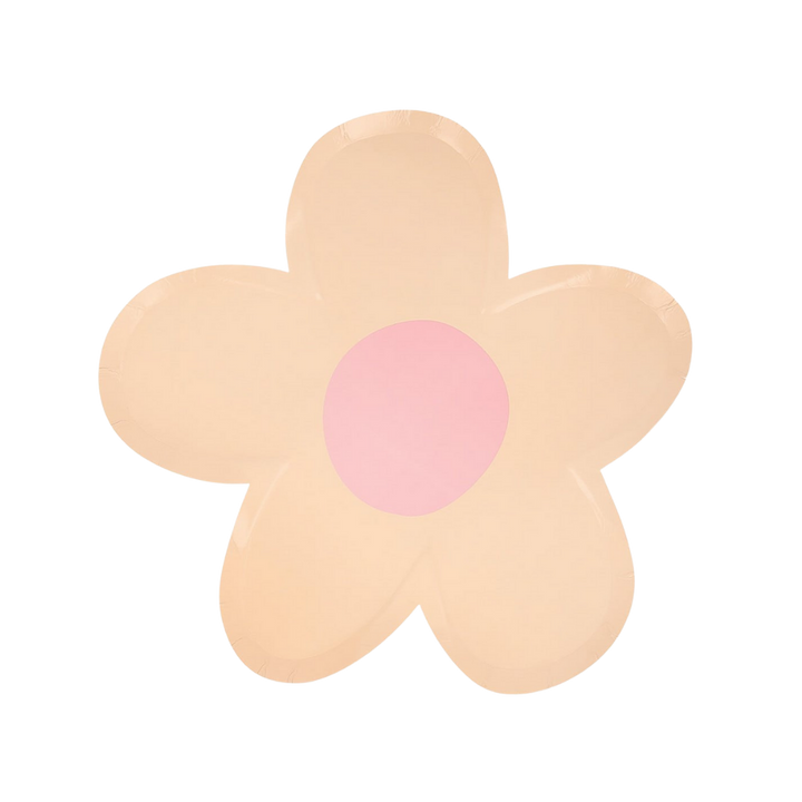 Pastel Daisy Shaped Dinner Plates