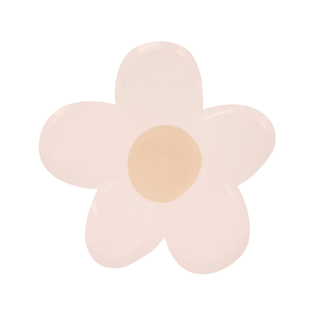 Pastel Daisy Shaped Dinner Plates