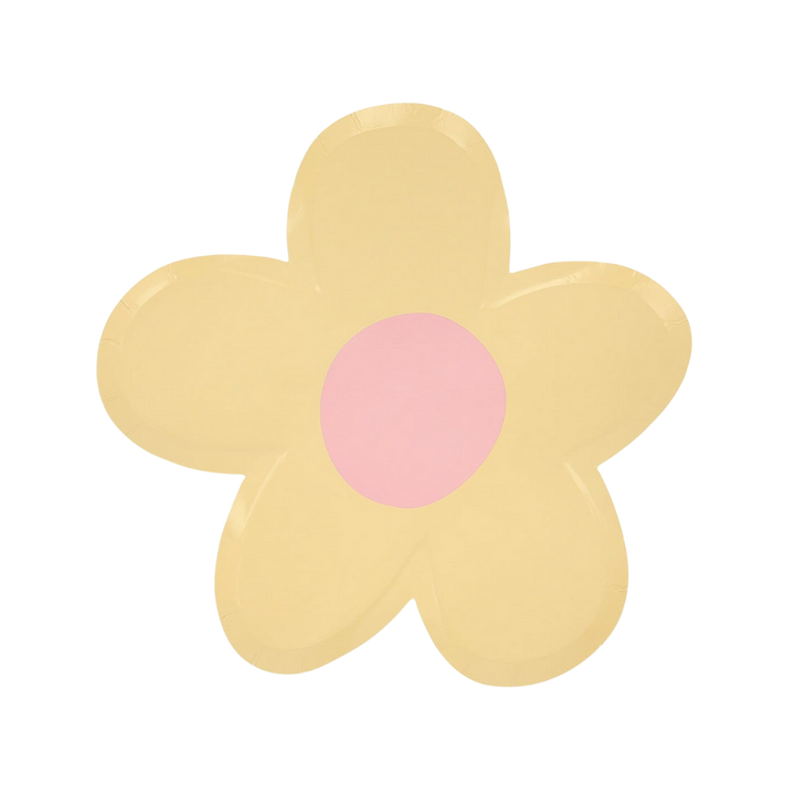 Pastel Daisy Shaped Dinner Plates