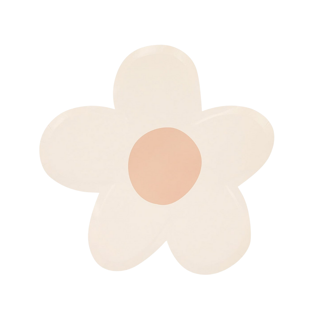Pastel Daisy Shaped Dinner Plates