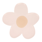 Pale pink daisy flower plate with beige center for spring birthday from Parte Haus party supply store in Bethesda MD