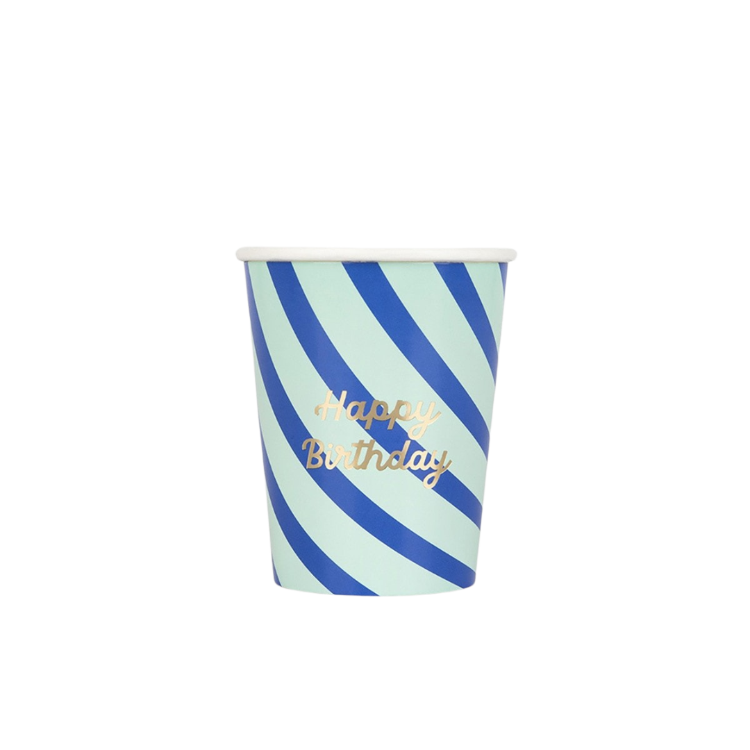 Colorful Happy Birthday Cups