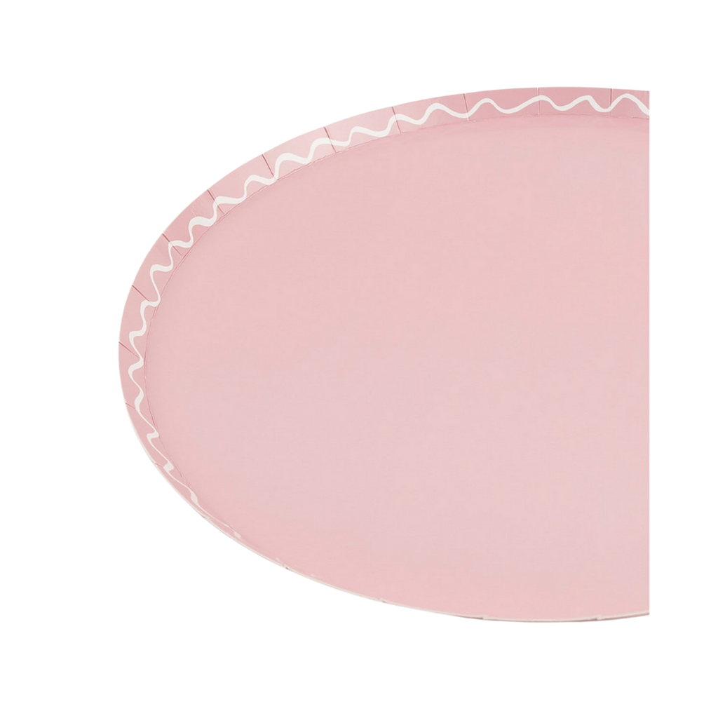 Assorted Colors Wavy Line Dinner Plates