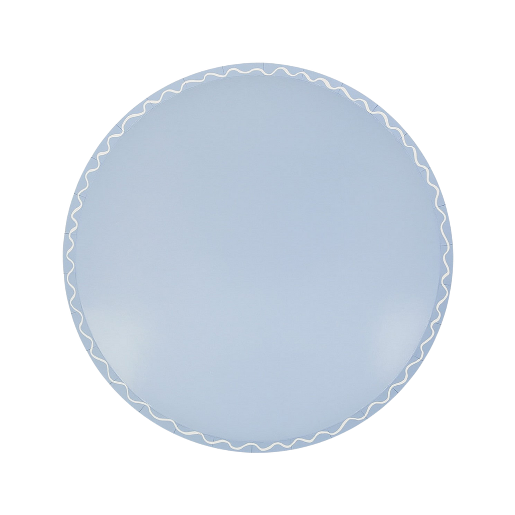 Assorted Colors Wavy Line Dinner Plates