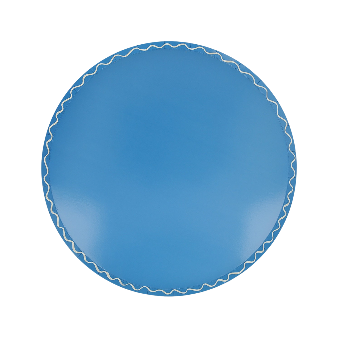 Assorted Colors Wavy Line Dinner Plates