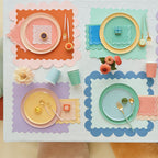 Assorted Colors Wavy Line Appetizer Plates