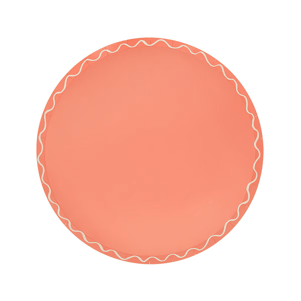 Assorted Colors Wavy Line Appetizer Plates