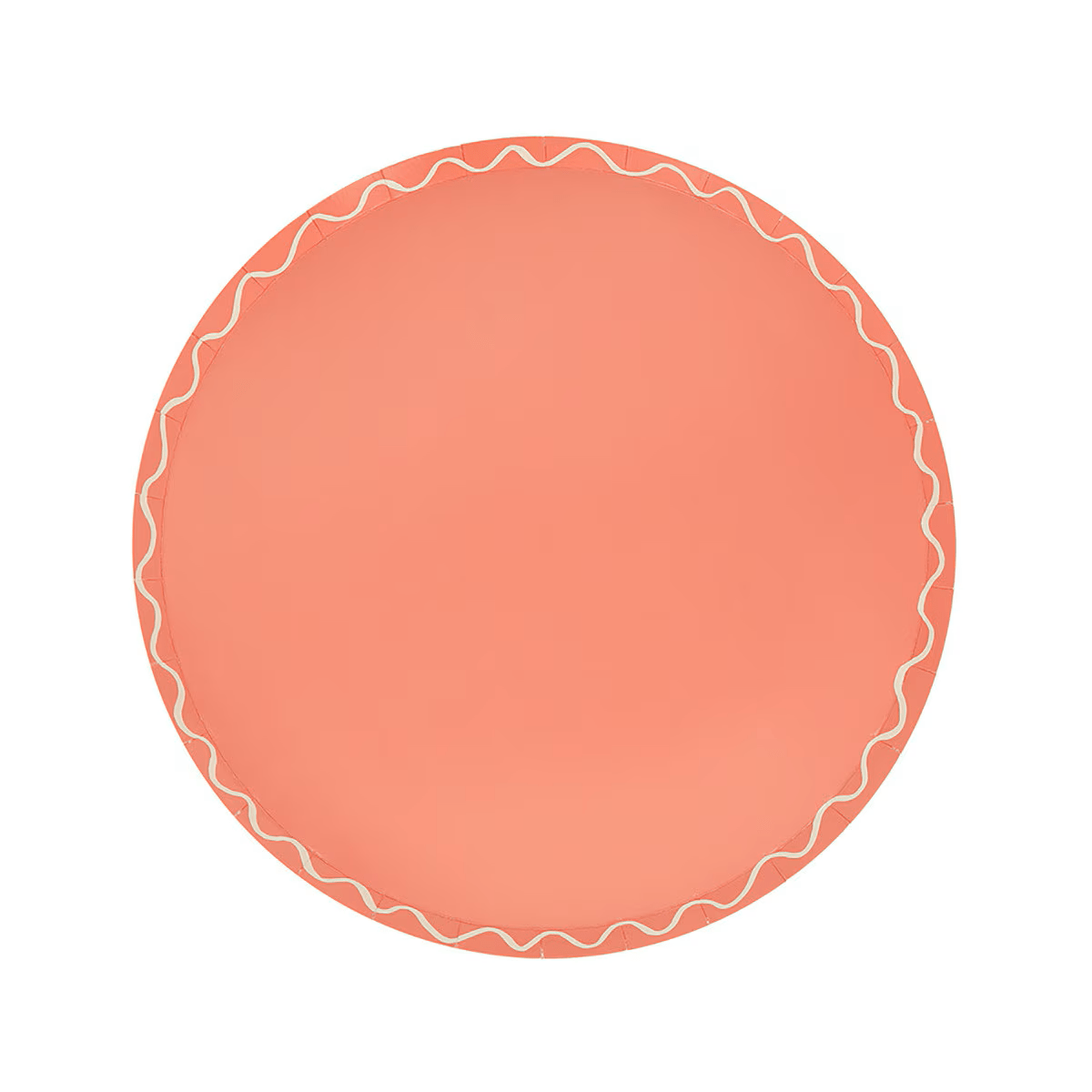 Assorted Colors Wavy Line Appetizer Plates