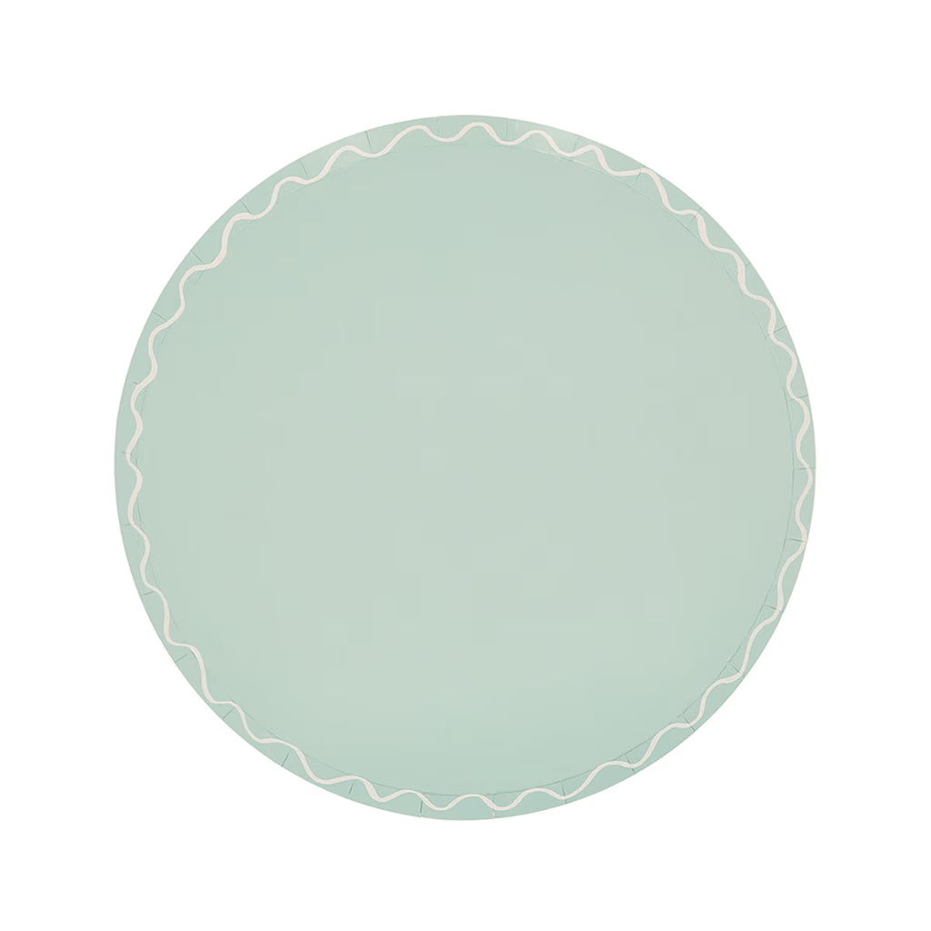 Assorted Colors Wavy Line Appetizer Plates