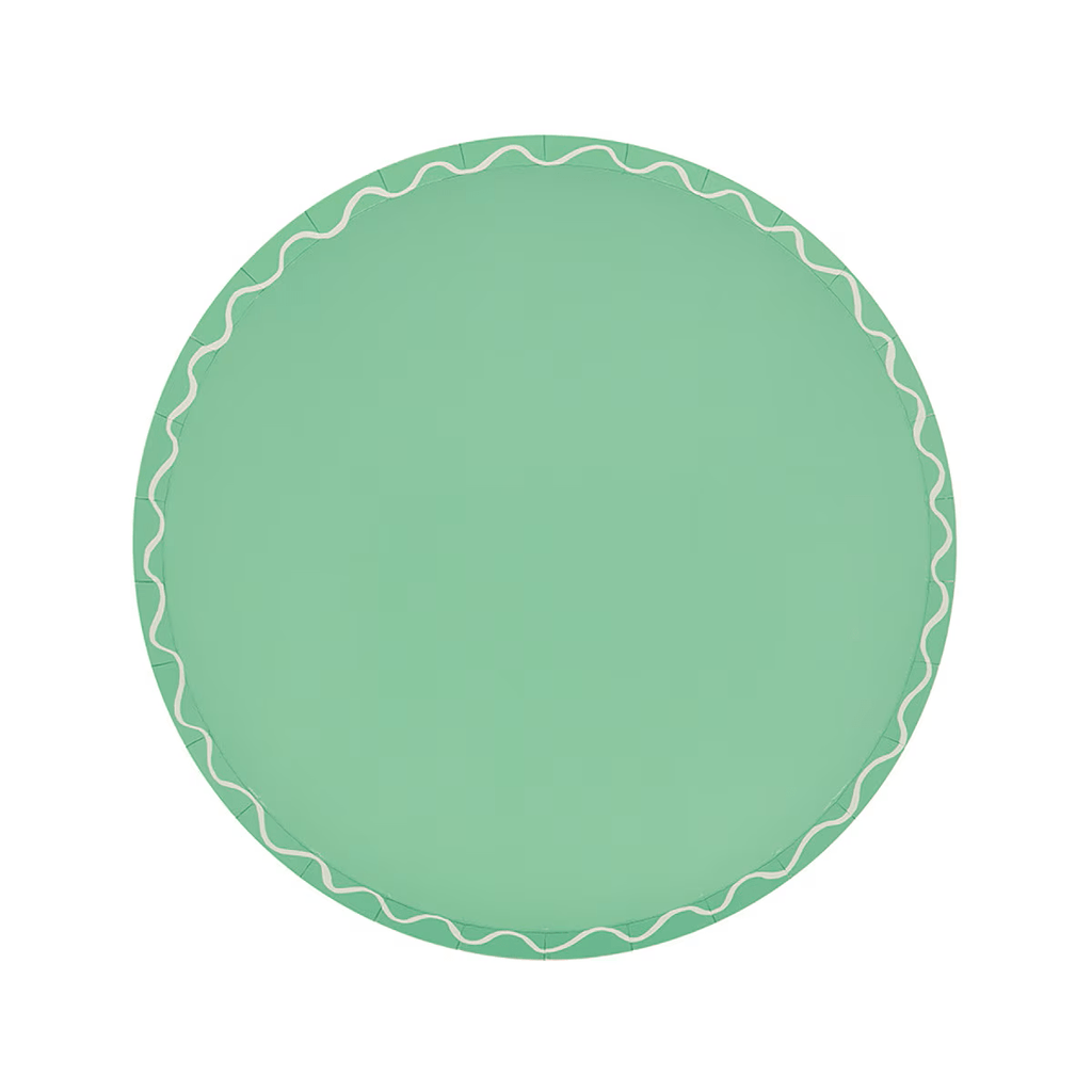 Assorted Colors Wavy Line Appetizer Plates