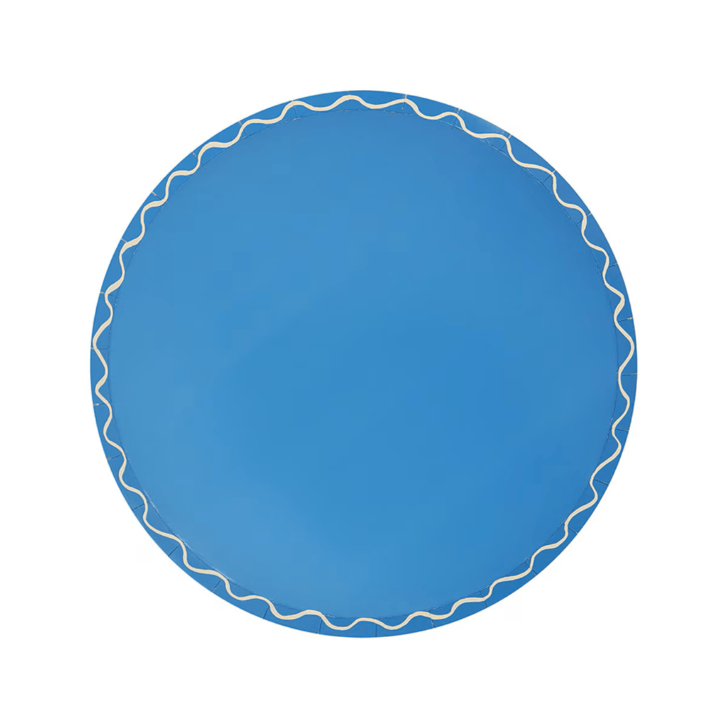 Assorted Colors Wavy Line Appetizer Plates