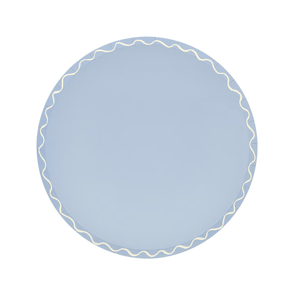 Assorted Colors Wavy Line Appetizer Plates