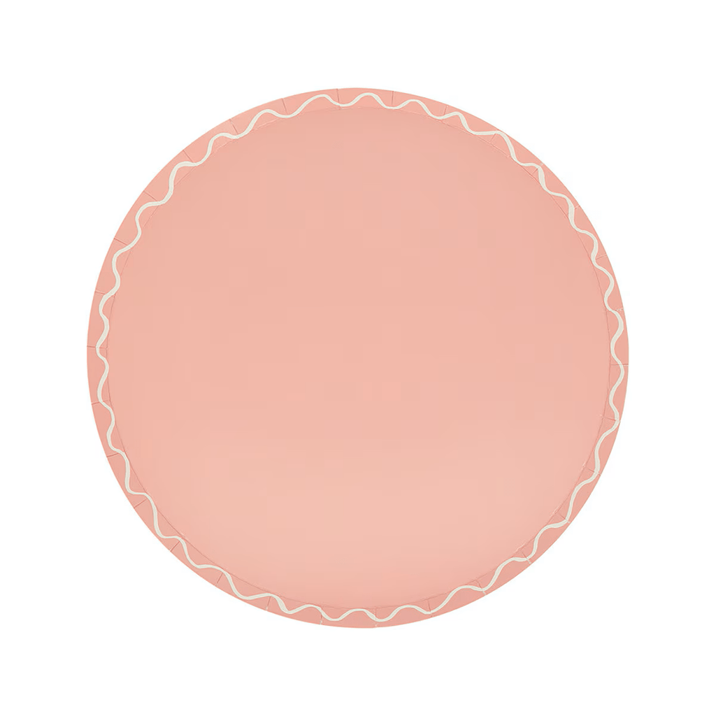 Assorted Colors Wavy Line Appetizer Plates