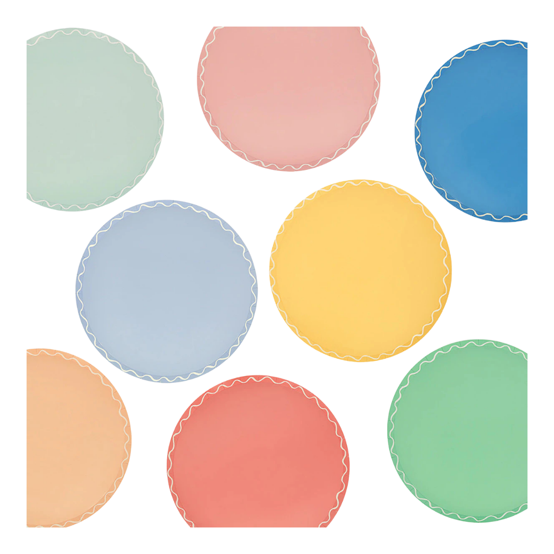 Mixed Wavy Line Side Plates