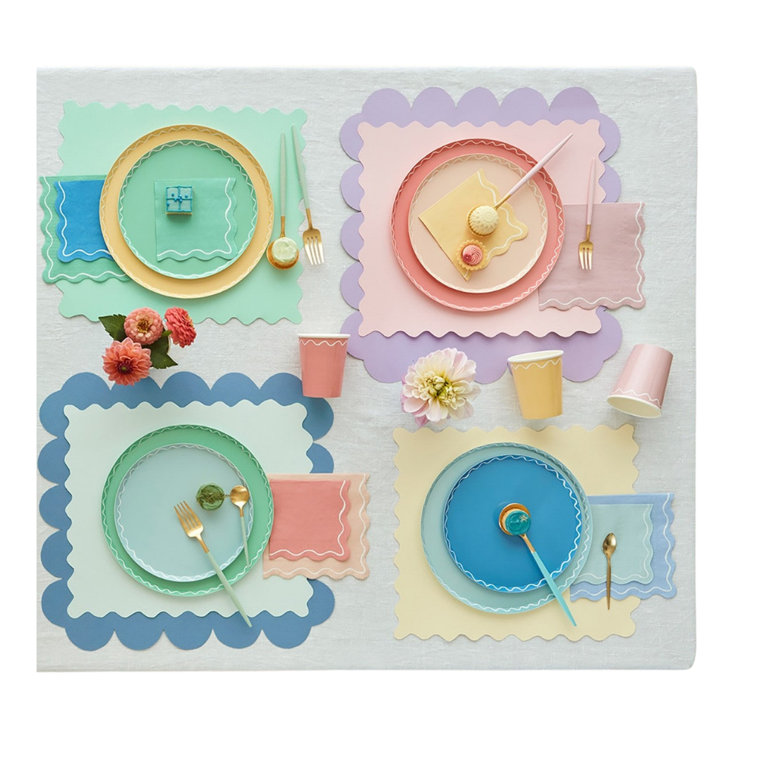 Mixed Wavy Line Small Napkins