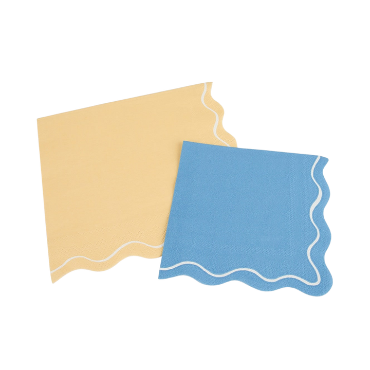 Mixed Wavy Line Small Napkins