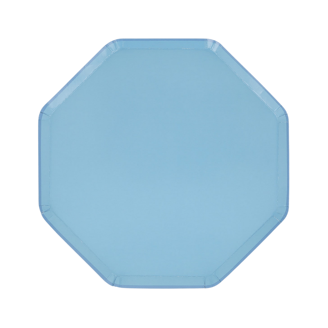 Blue Cornflower Octagon Plates - 2 Sizes