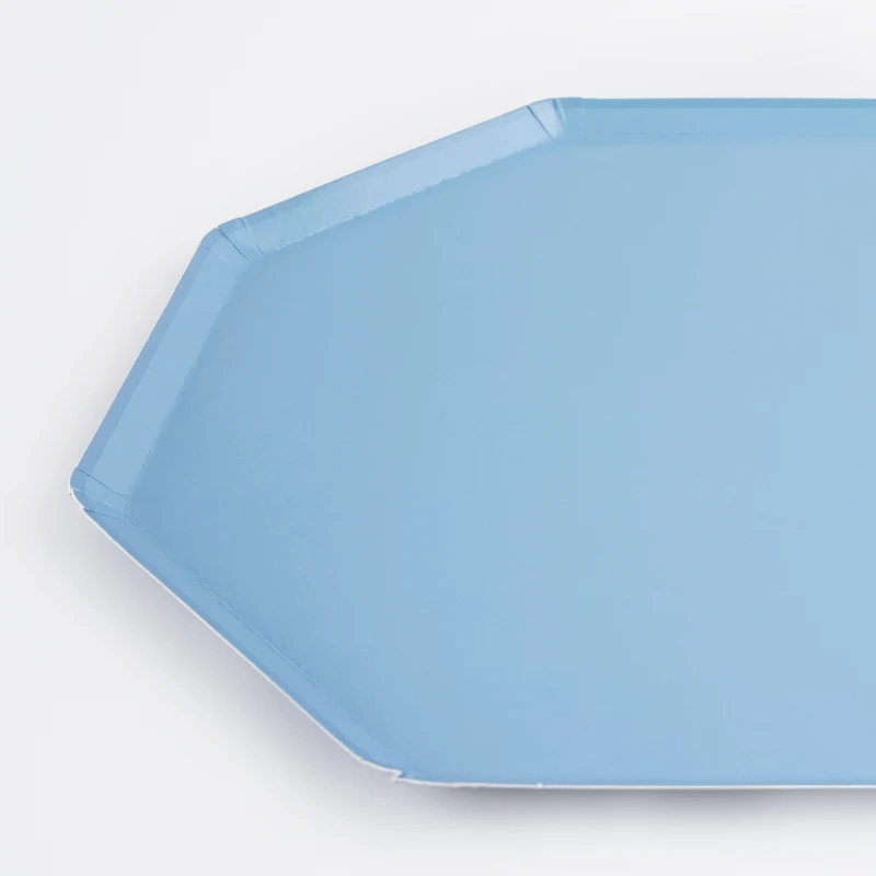 Blue Cornflower Octagon Plates - 2 Sizes