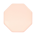 Blush pink octagon plate with simple design birthday celebration from Parte Haus party supply store in Bethesda MD