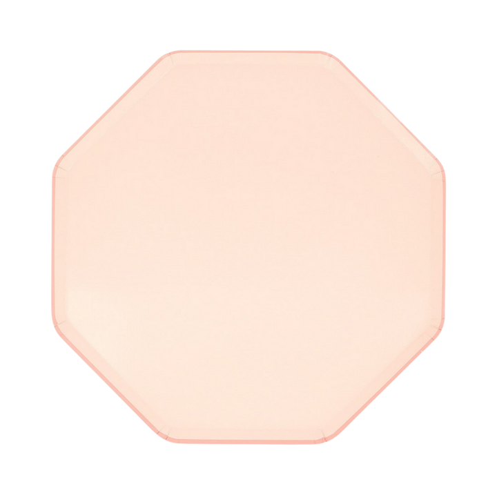 Pink  Ballet Slipper Octagonal Dinner Plates