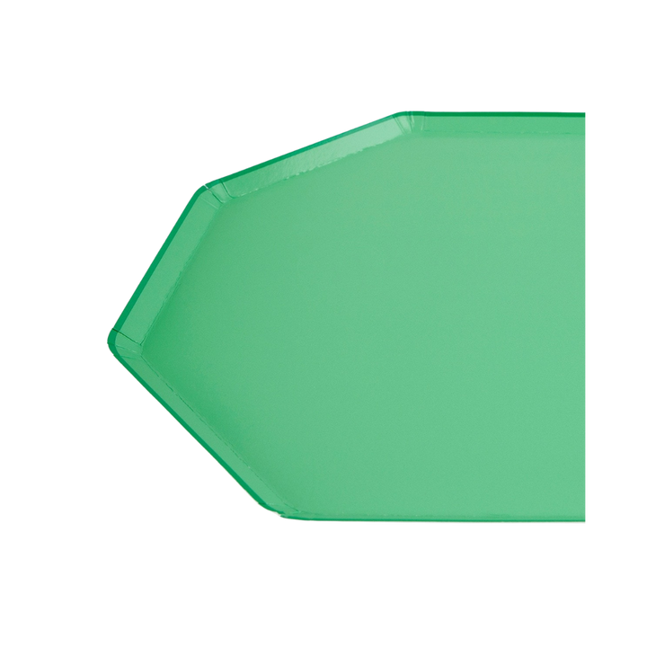 Green Emerald Octagonal Dinner Plates