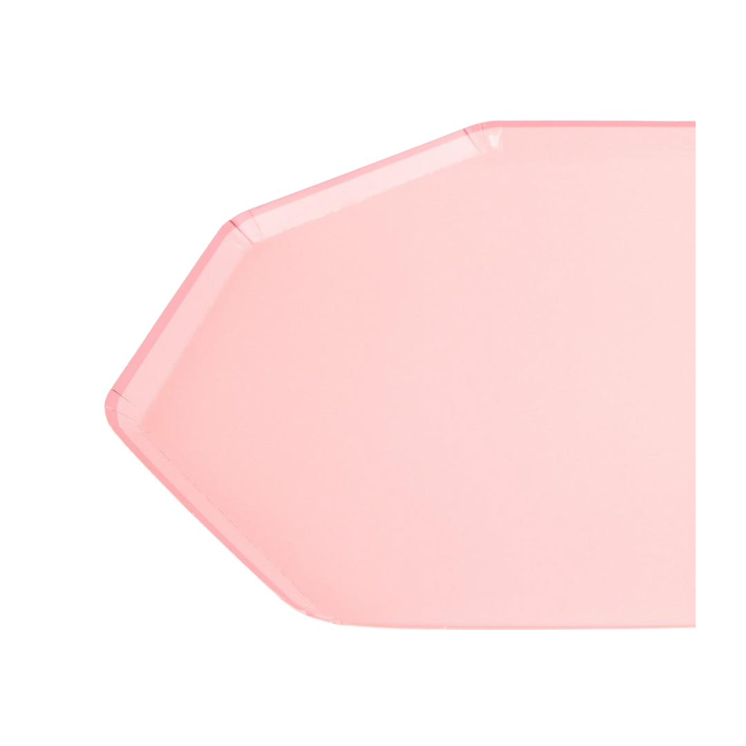 Pink Cotton Candy Octagonal Dinner Plates