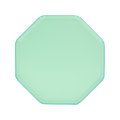 Mint green octagon plate simple solid design birthday from Parte Haus party supply store in Bethesda MD
