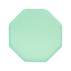 Mint green octagon plate simple solid design birthday from Parte Haus party supply store in Bethesda MD