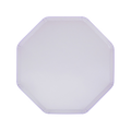 White octagon plate with simple design for birthday from Parte Haus party supply store in Bethesda MD