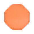 Peach octagon plate solid color for birthday from Parte Haus party supply store in Bethesda MD