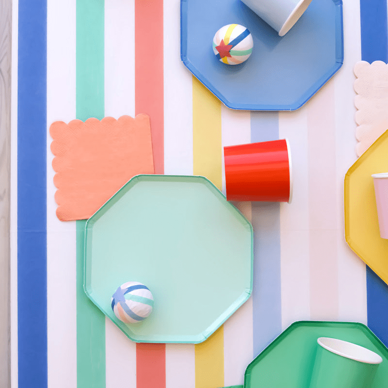 Blue Cornflower Octagon Plates - 2 Sizes