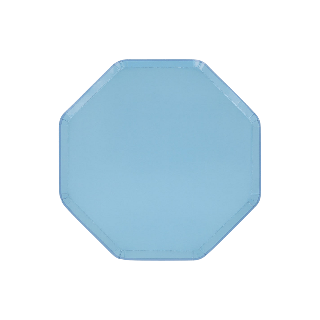 Blue Cornflower Octagon Plates - 2 Sizes