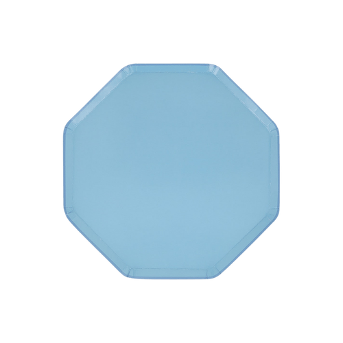 Blue Cornflower Octagon Plates - 2 Sizes