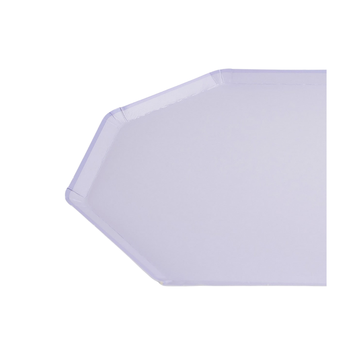 Lavender Periwinkle Octagonal Dessert Plates