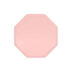 Pink octagon plate simple modern birthday from Parte Haus party supply store in Bethesda MD