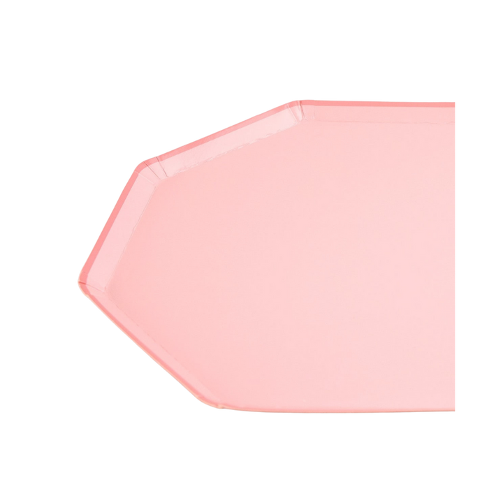 Pink Cotton Candy Octagonal Dessert Plates