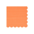 peach napkin with scalloped edge for birthday from Parte Haus party supply store in Bethesda MD