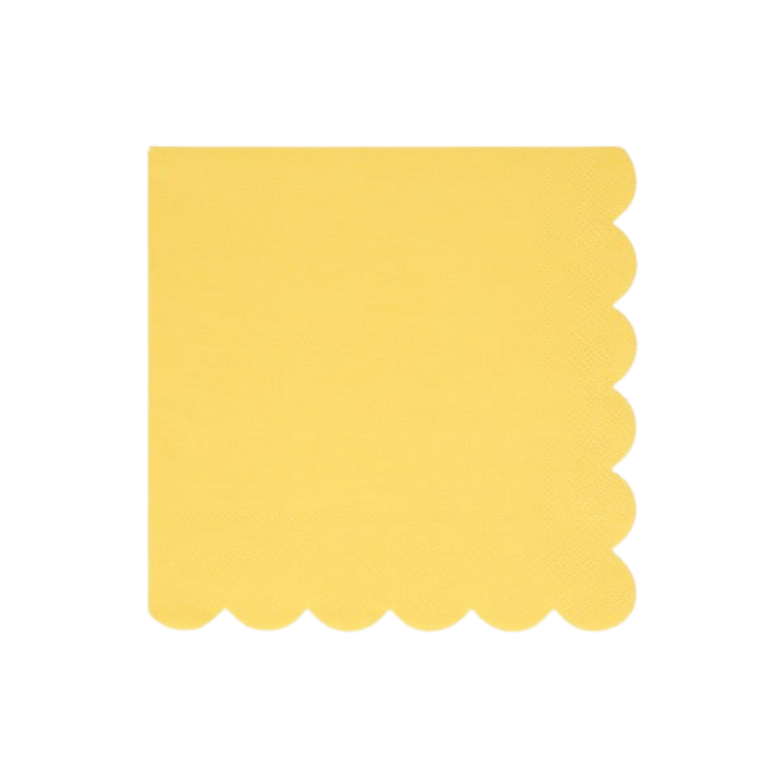 Yellow Lemon Sherbet Dinner Napkins