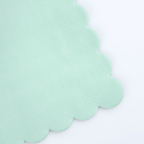 Mint green scalloped paper napkin with textured pattern birthday from Parte Haus party supply store in Bethesda, MD.