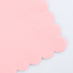 Pink scalloped paper napkin for birthday or baby shower from Parte Haus party supply store in Bethesda MD